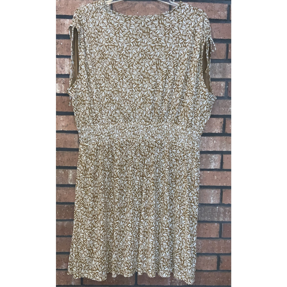 OLD NAVY Womens Brown V Neck Sleeveless Mini Dress‎ Sheer Overlay Size 2X - Picture 7 of 8
